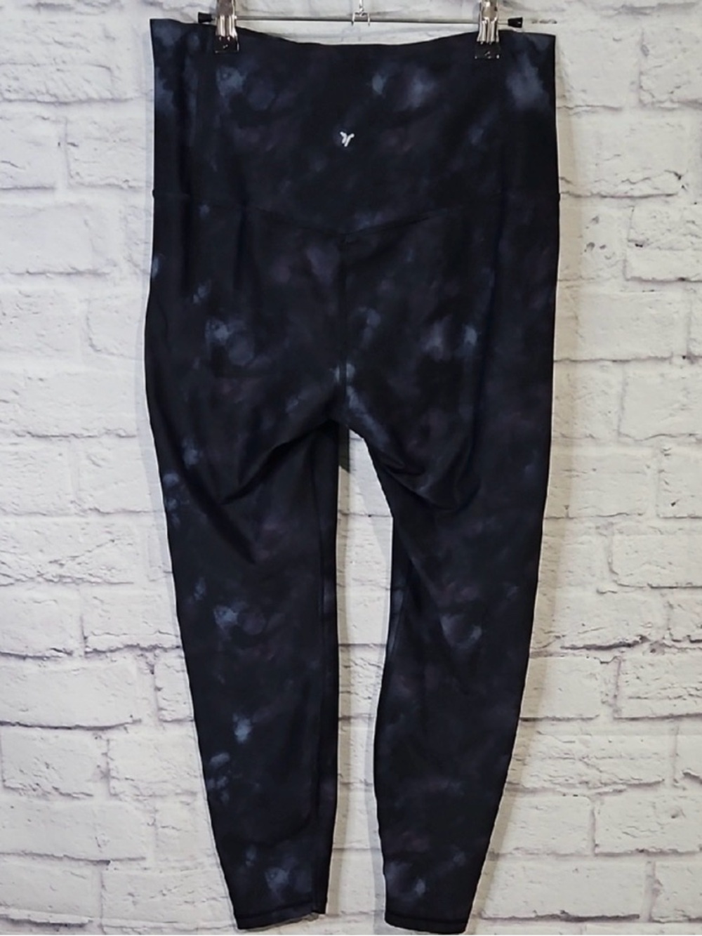 Old Navy Black Tie-Dye High-Waist Leggings